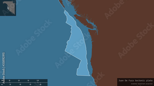 Juan De Fuca tectonic plate - composition. Pattern photo
