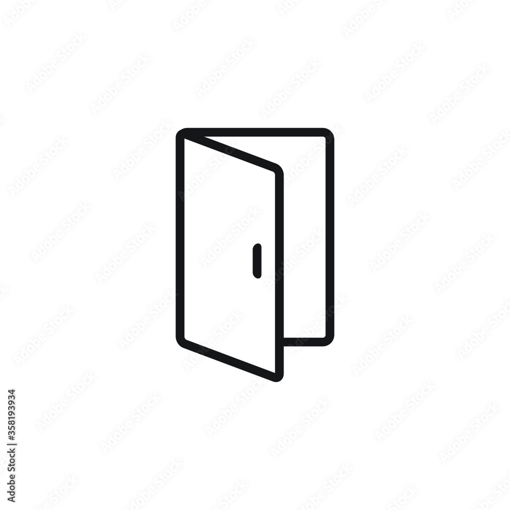 door icon vector door icon vector