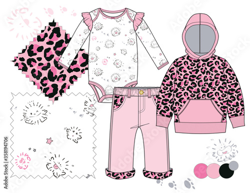 AS_Baby_Toddler_Girl_Outerwear_illustration_Allover_Pink_Leopard_Spots_Fuzz_Balls_Pattern