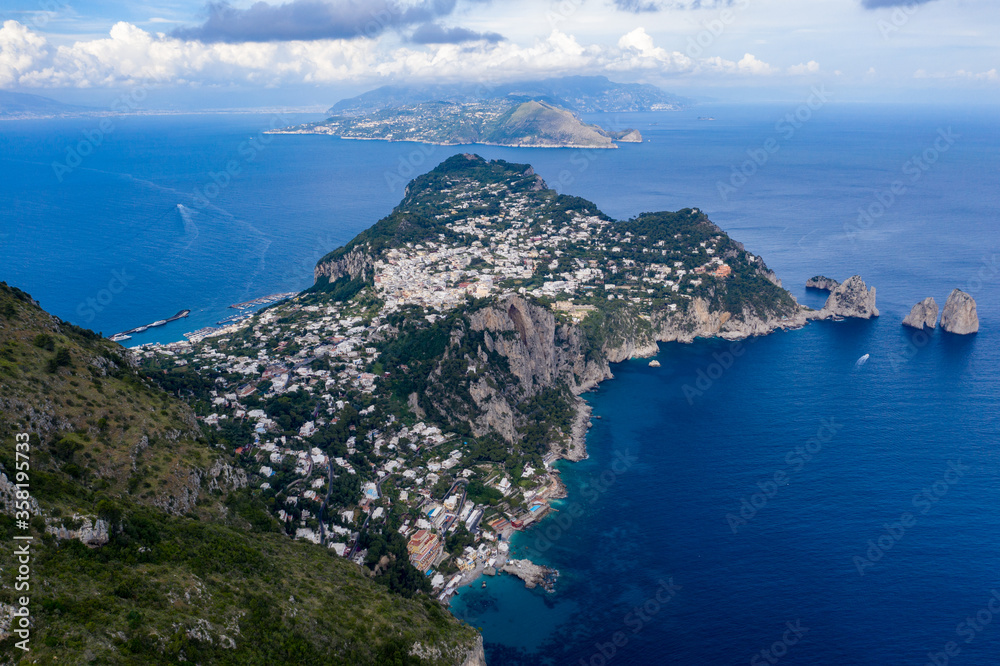 Fototapeta premium Stunning view over Capri, from Anacapri