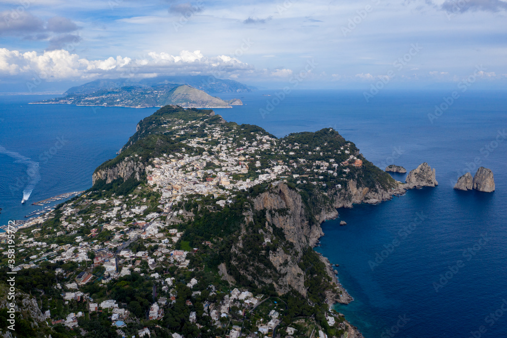Stunning view over Capri, from Anacapri Stunning view over Capri, from Anacapri
