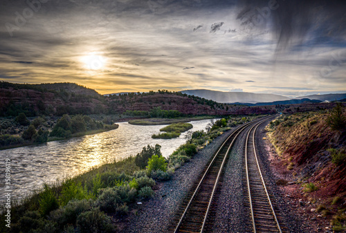 Colorado River at Sunset