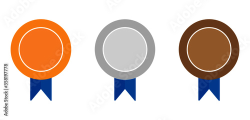 medal icon on white background - medal icon trendy and modern medal symbol for logo, web, app, UI. Ranking, popularity, customer satisfaction, competition concept