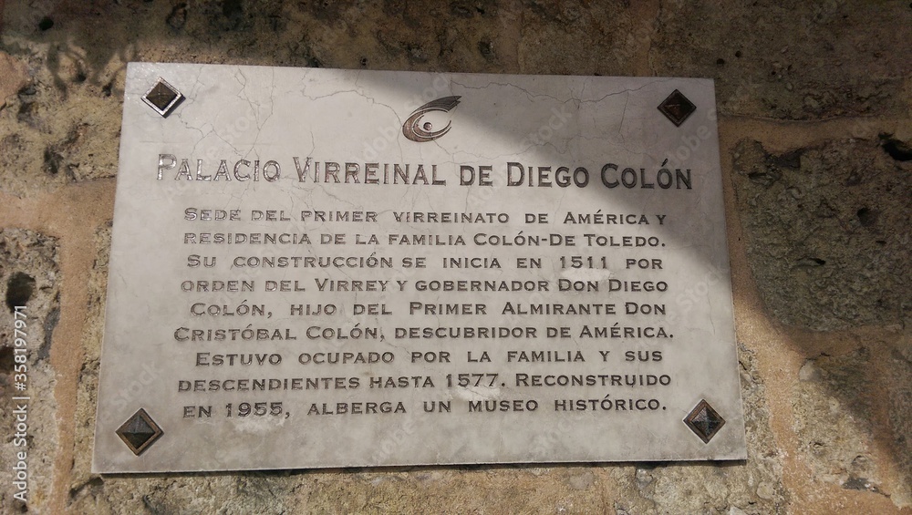 Naklejka premium Virreinal De Diego colon