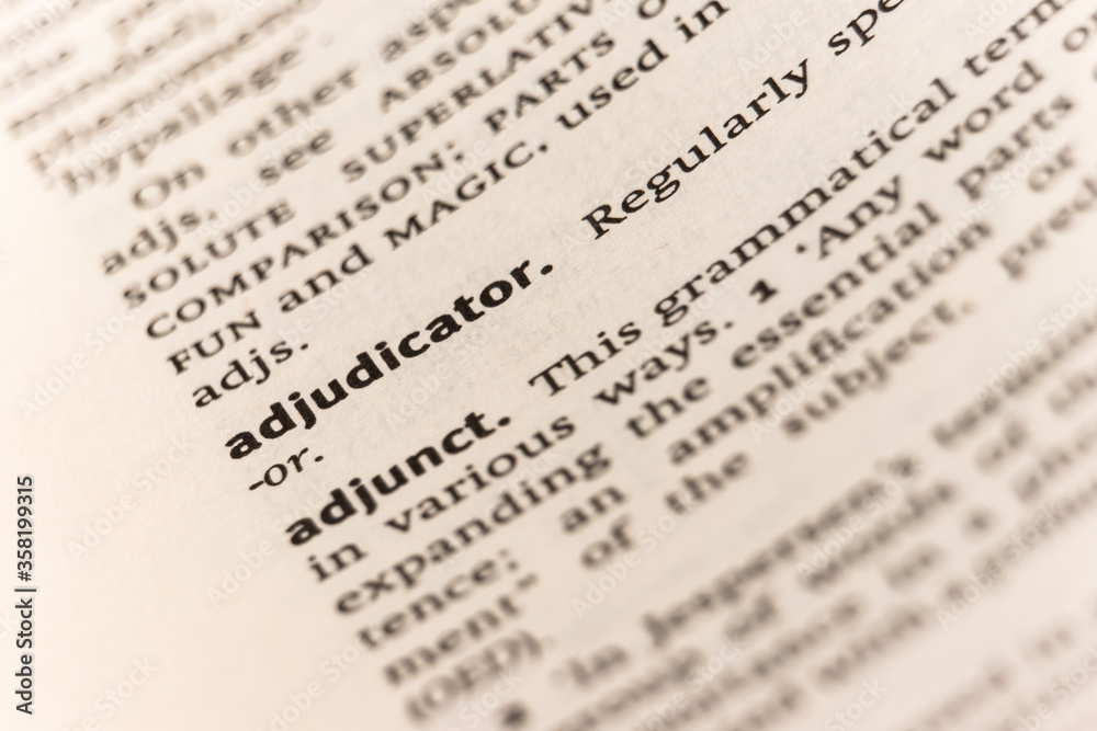 Dictionary definition of the word adjudicator Dictionary definition of the word adjudicator