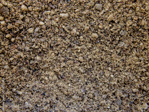 Close-up view of ground black pepper