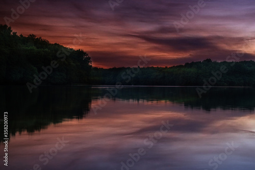 sunset over the lake © Ян Терещенко