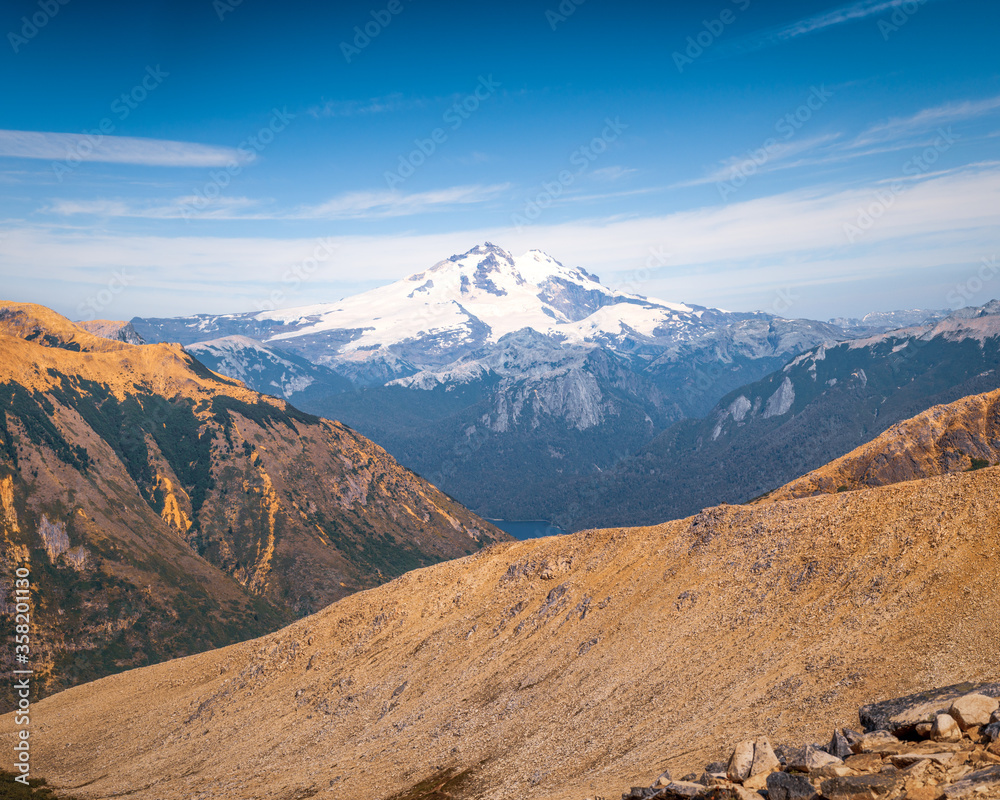 mountain landscape with snow mountain landscape with snow