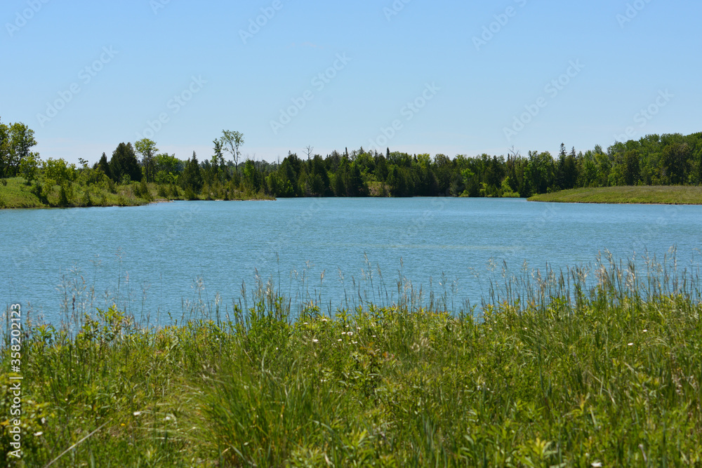 Scene of small lake in Ontario Canada Scene of small lake in Ontario Canada