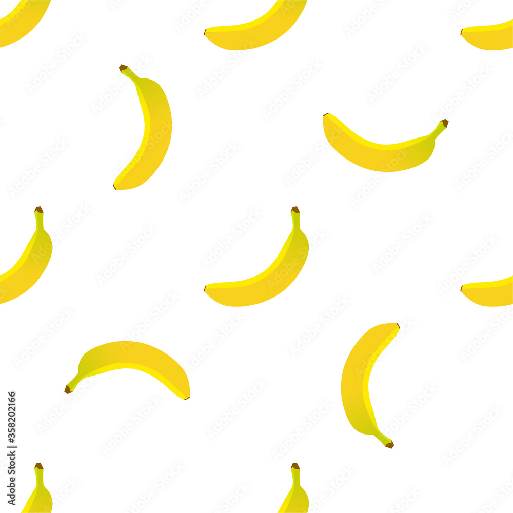 Banana. Seamless Vector Patterns.