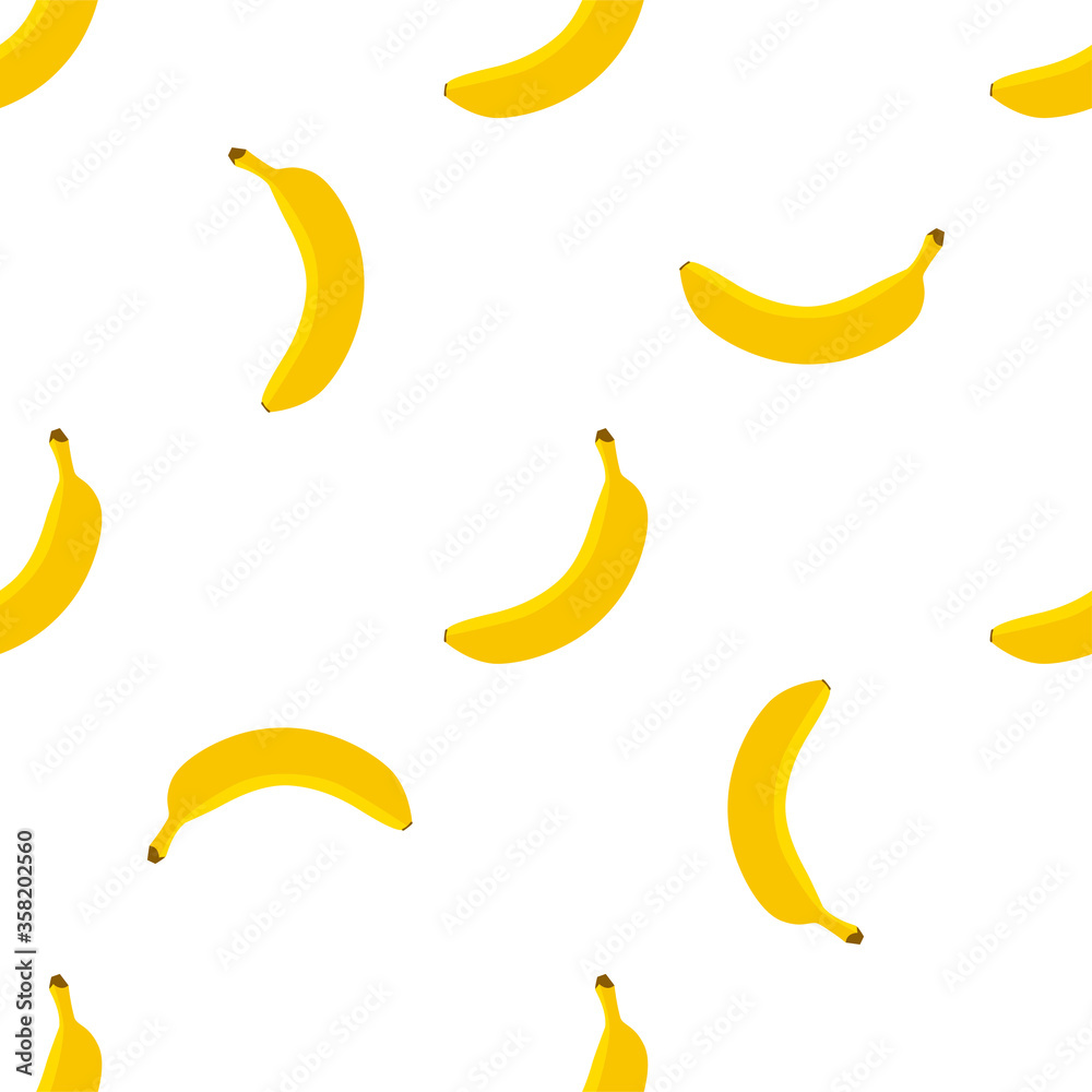 Banana. Seamless Vector Patterns.