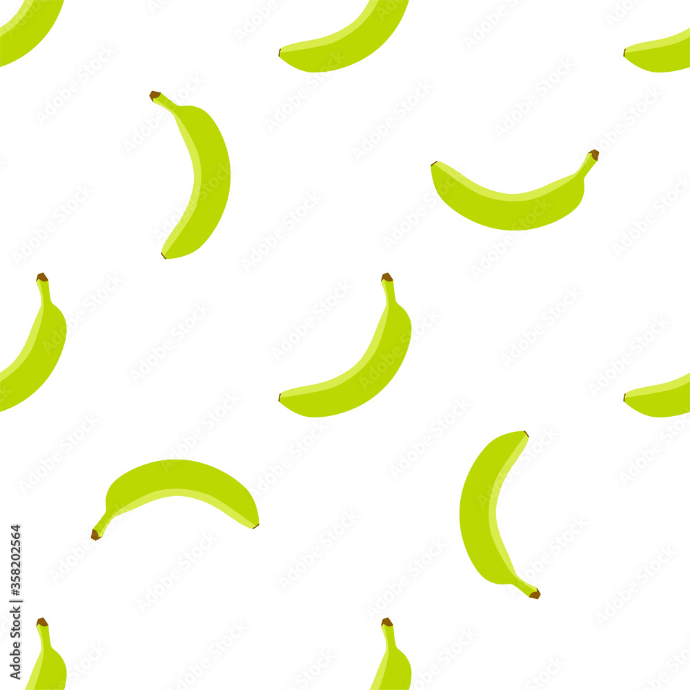 Banana. Seamless Vector Patterns.