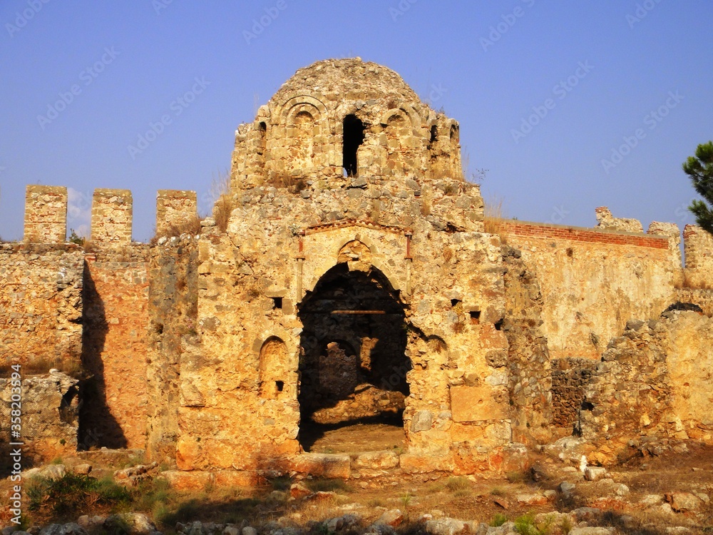 ruins of the old byzantian church