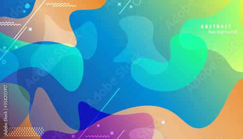 color abstract fuild background ,banner template