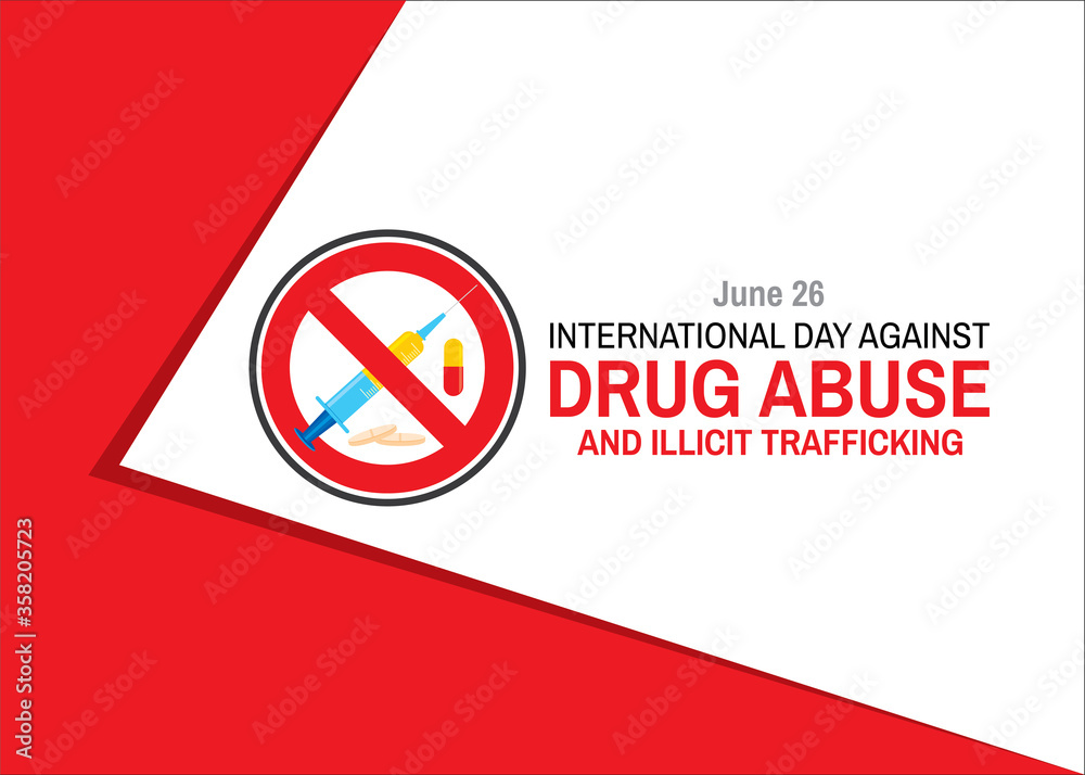 International Day against DRUG ABUSE and illicit trafficking Stock ...