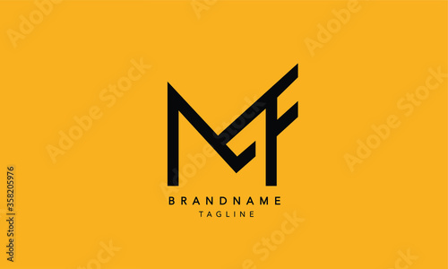 Alphabet letters Initials Monogram logo MTF, MT, MF photo
