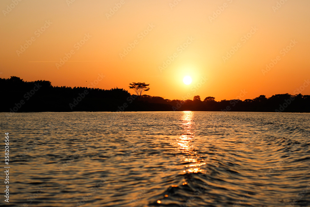 Naklejka premium Sunset in Mompox