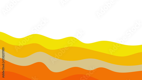 Abstract colorful background of color waves. Template for flyer, cover or banner © Aleksei Solovev
