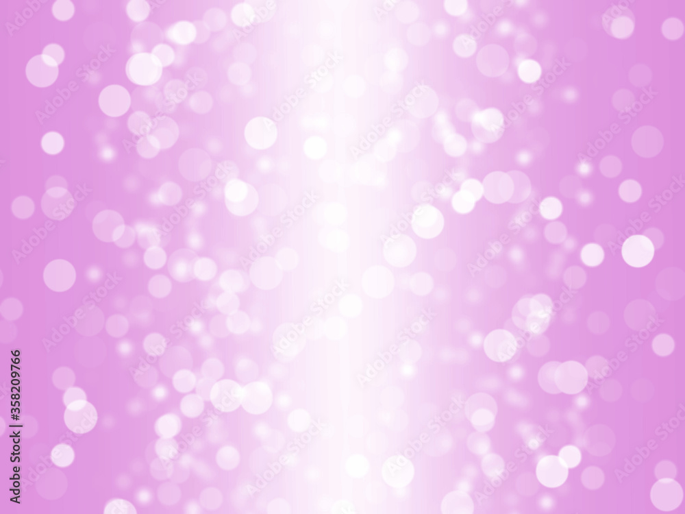Bokeh colorful glows sparkle beautiful Valentines Day concept. Abstract violet Bokeh circles for Christmas background. Purple blur abstract background.