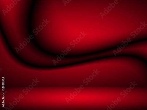 Black and red background. Abstract red background  can be used for valentines or Christmas design layout  studio  web template  room and report with smooth gradient color.