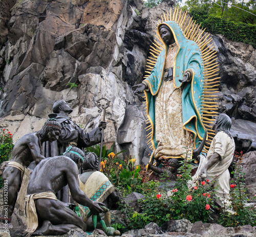 La Villa, CDMX / Mexico - Dec 2009
The site of the apparition of Our Lady of Guadalupe, Sculpture illustrative