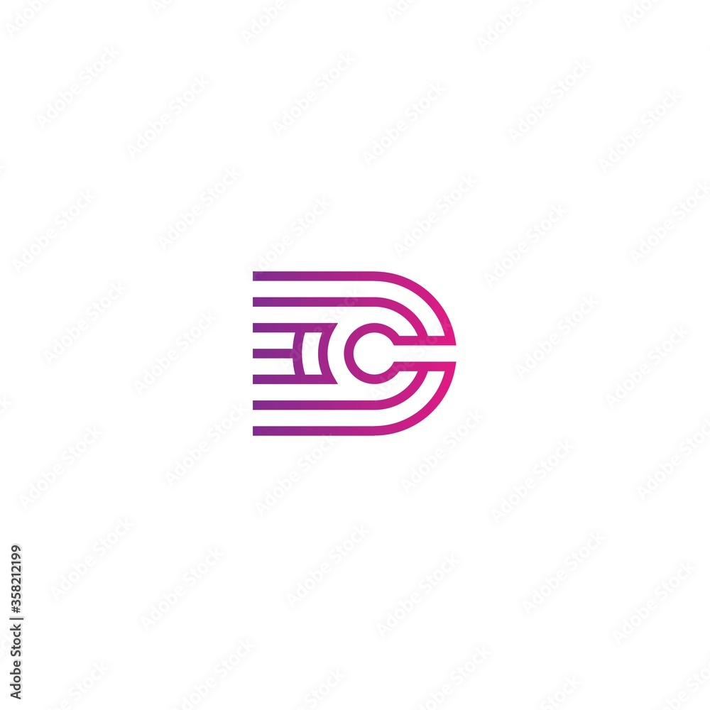 initial c with line logo design vector, icon, element, template initial c with line logo design vector, icon, element, template