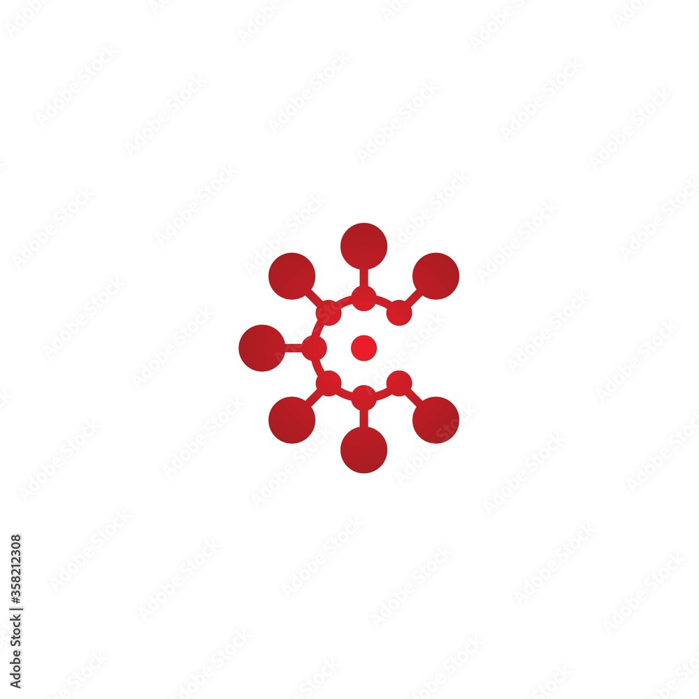 initial c with virus logo design vector, icon, element, template initial c with virus logo design vector, icon, element, template