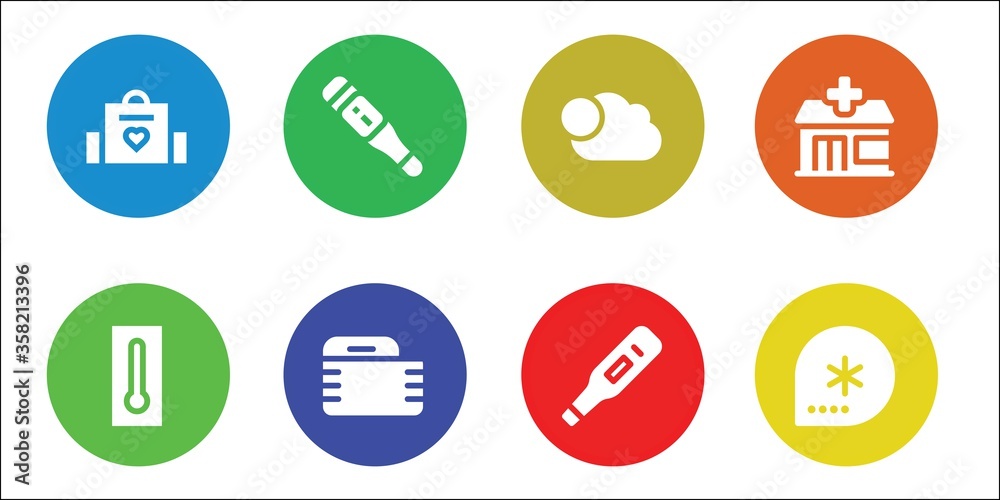 thermometer icon set thermometer icon set