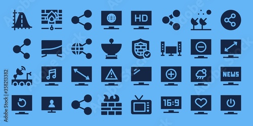 communications icon set