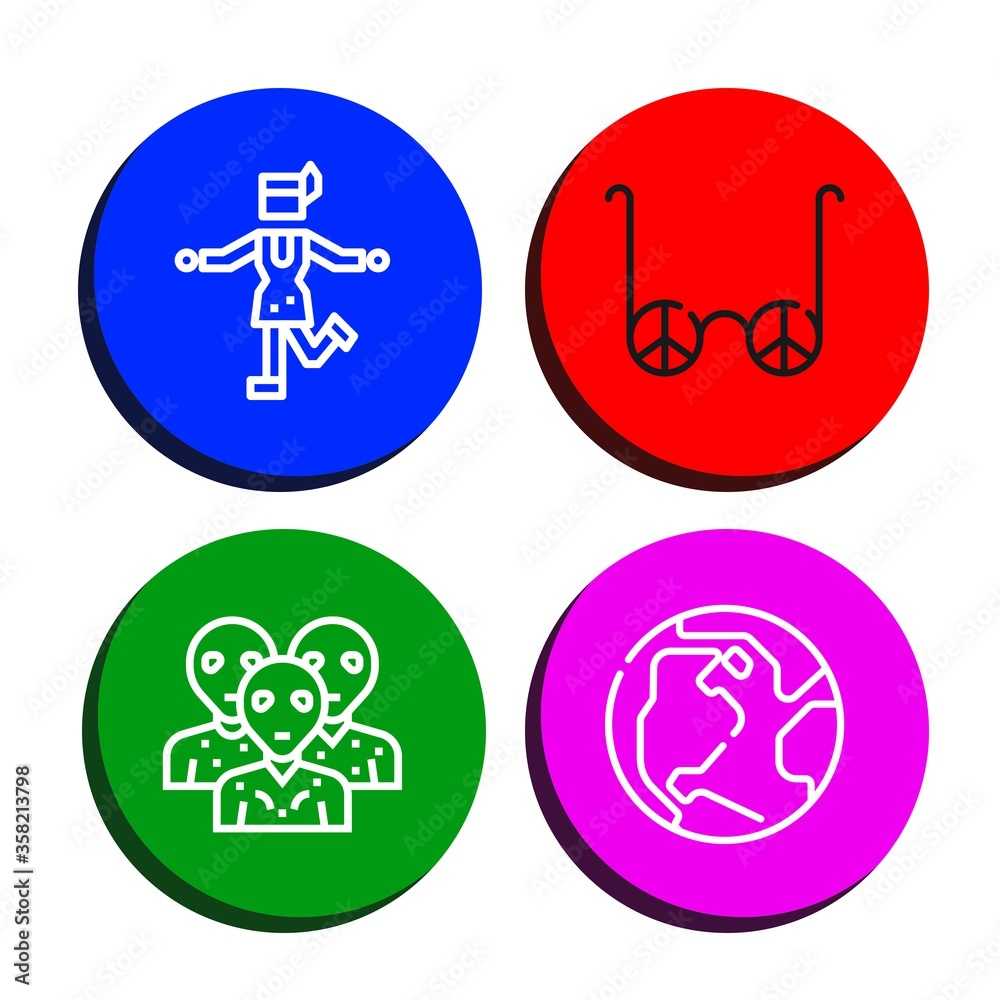Set of modern icons Set of modern icons