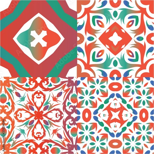 Decorative color ceramic talavera tiles.
