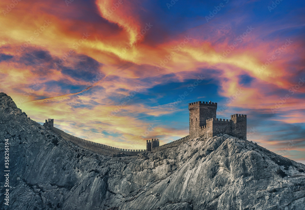 Fototapeta premium castle on the hill