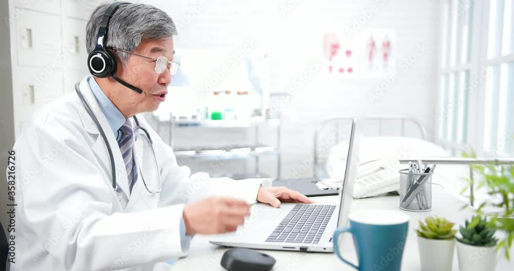 Telemedicine concept - doctor part