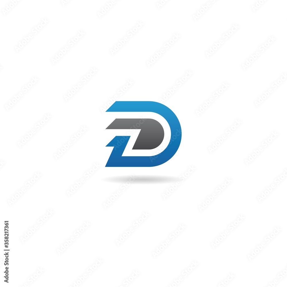 initial d logo design vector, icon, element, template initial d logo design vector, icon, element, template