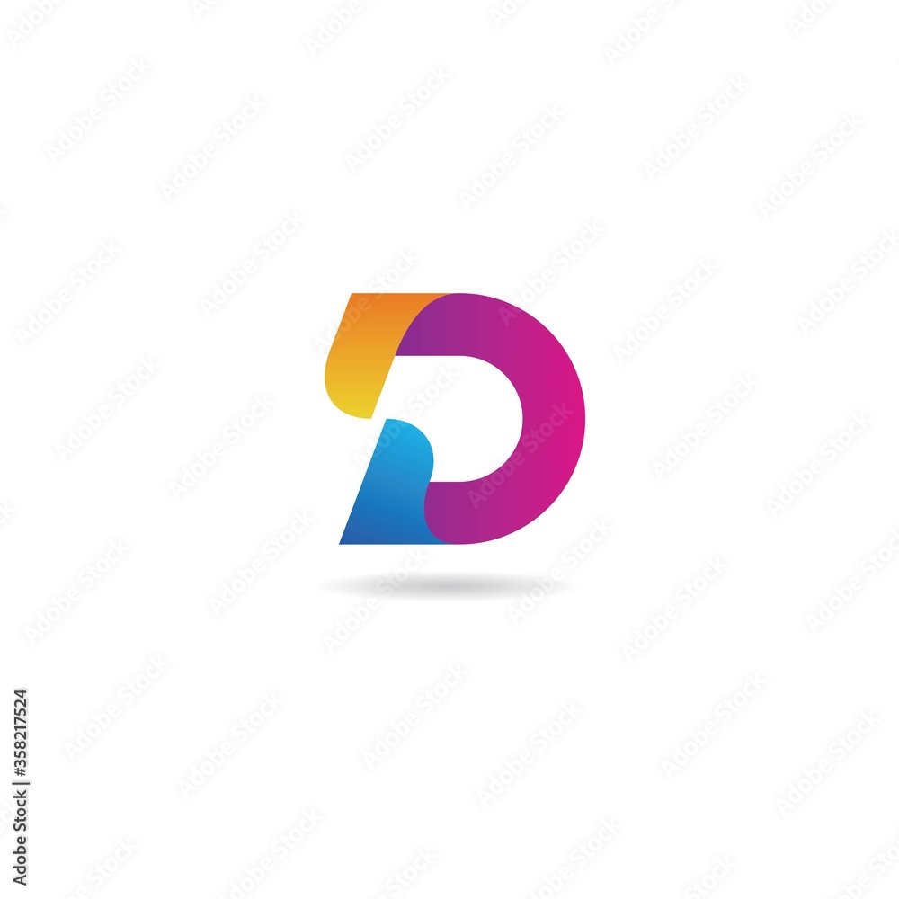initial d logo design vector, icon, element, template initial d logo design vector, icon, element, template