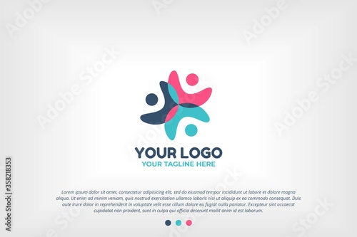Youth People Logo Template