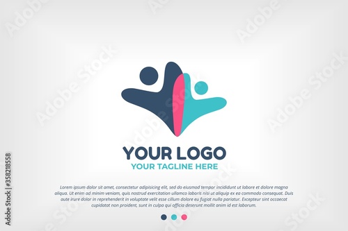 Youth People Logo Template