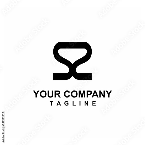 SS, SNS, SOS, Pi initials geometrical logo and vector icon