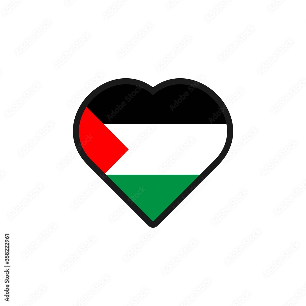 Palestinian flag vector design template illustration Palestinian flag vector design template illustration
