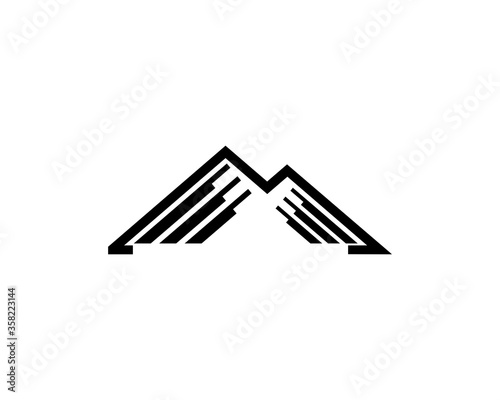 mountain line strip