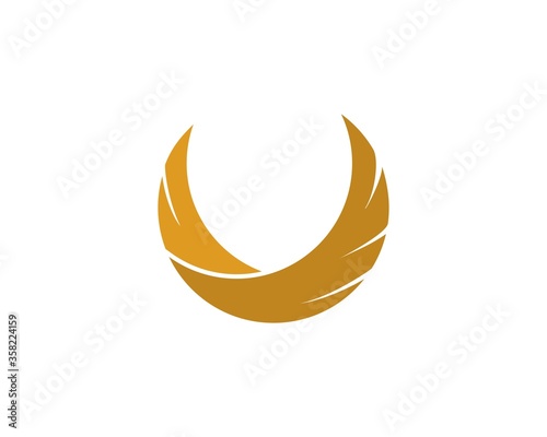 Eagle wings by forming a circle