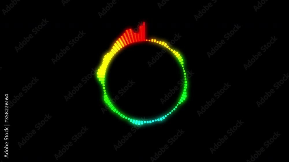 Sound wave or frequency digital movement on a black background.Is a sound technology or audio recorders. Sound wave or frequency digital movement on a black background.Is a sound technology or audio recorders.