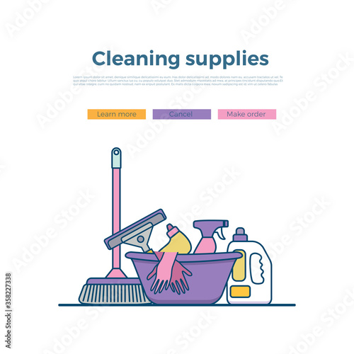 Household cleaning supplies