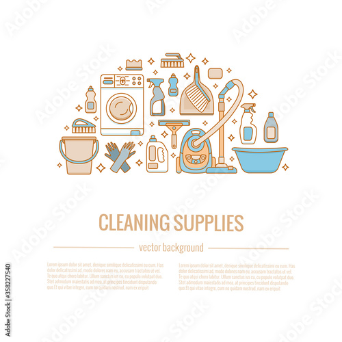 Household cleaning supplies