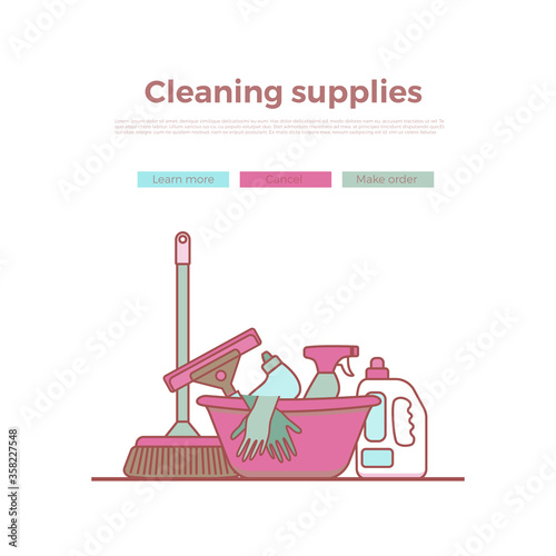 Household cleaning supplies