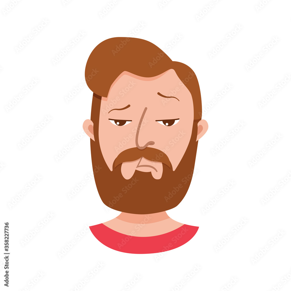 Male emoji cartoon character. Male emoji cartoon character.