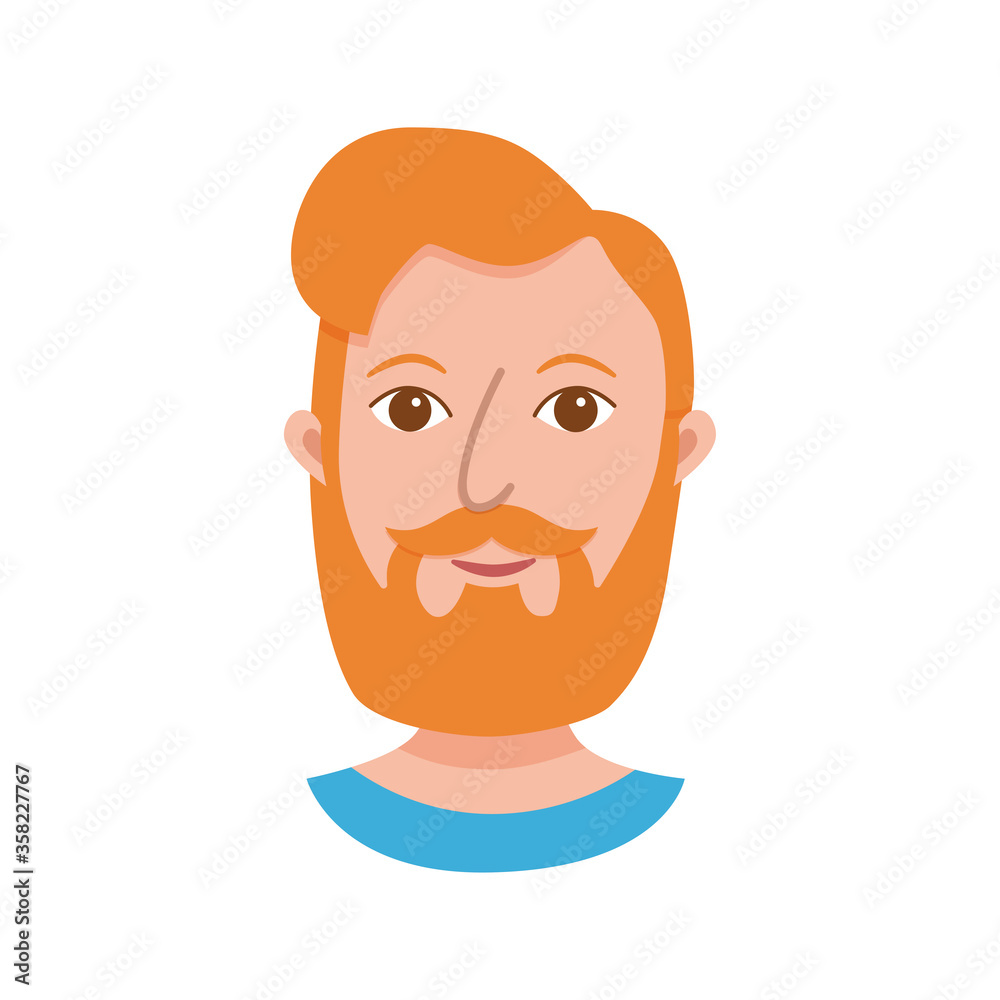 Male emoji cartoon character. Male emoji cartoon character.