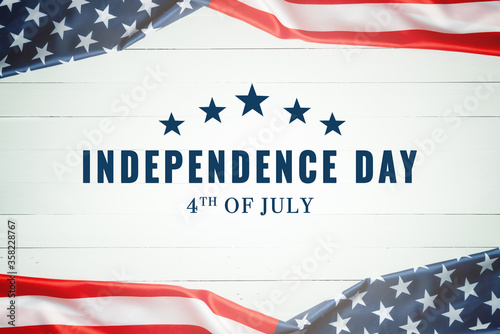 USA Independence day 4th of July concept, United States of America flag
