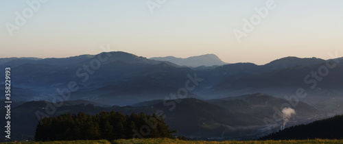 sunrise over the mountains
