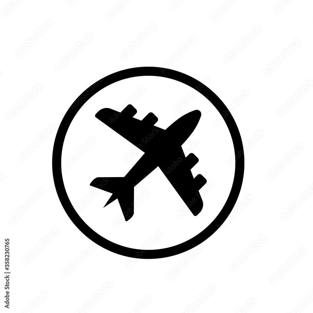 plane - transportation icon vector design template plane - transportation icon vector design template